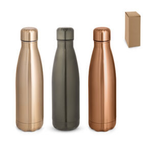 Garrafa Personalizada em Inox Acabamento Mate 510 ml - S94335 para Brindes de Eventos e Feiras da Zen Brindes.