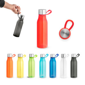 Garrafa Plástica Personalizada 590 ml - S94782 para Brindes de Eventos e Feiras da Zen Brindes.