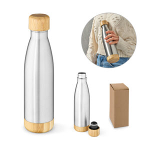 Garrafa em Inox Reciclado Personalizado 550 ml - S94336 para Brindes de Eventos e Feiras da Zen Brindes.