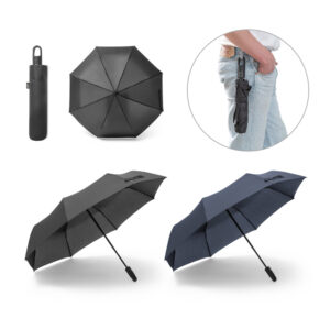 Guarda-Chuva Dobrável Personalizado Reciclado - S99095 para Brindes de Eventos e Feiras da Zen Brindes.