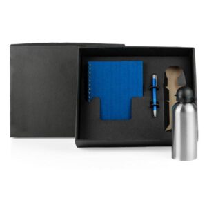 Kit Caderno Personalizado com Acessórios 3 Peças - MKT-9013B para Brindes de Eventos e Feiras da Zen Brindes.