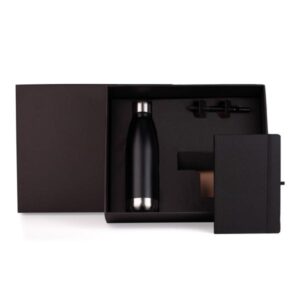 Kit Caderno e Acessórios 3 Peças Personalizado - MKT-9044U para Brindes de Eventos e Feiras da Zen Brindes.
