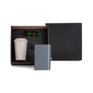 Kit Caderno e Acessórios Personalizado - MKT-9047P para Brindes de Eventos e Feiras da Zen Brindes.