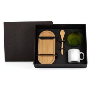 Kit Café da Manhã 4 Peças Personalizado - MKT-90256 para Brindes de Eventos e Feiras da Zen Brindes.