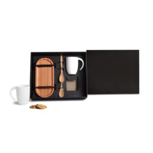 Kit Café e Chá 5 Peças Personalizado - MKT-90296 para Brindes de Eventos e Feiras da Zen Brindes.