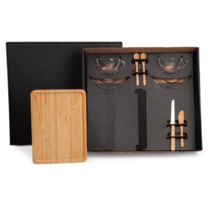 Kit Café e Chá 9 Peças Personalizado - MKT-90142 para Brindes de Eventos e Feiras da Zen Brindes.