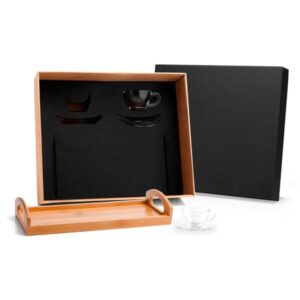 Kit Cafézinho 5 Peças Personalizado - MKT-90143 para Brindes de Eventos e Feiras da Zen Brindes.