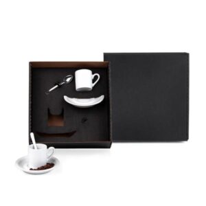 Kit Cafézinho 6 Peças Personalizado - MKT-90093 para Brindes de Eventos e Feiras da Zen Brindes.