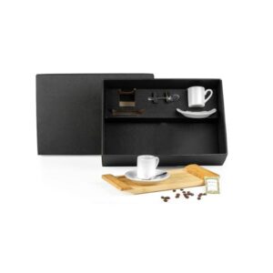 Kit Cafezinho 7 Peças Personalizado - MKT-90103 para Brindes de Eventos e Feiras da Zen Brindes.