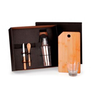 Kit Caipirinha e Drinks 5 Peças Personalizado - MKT-90125 para Brindes de Eventos e Feiras da Zen Brindes.