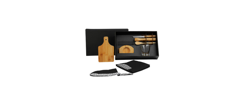Kit Caipirinha em Bambu Personalizado 8 Peças - MKE-01463 para Brindes de Eventos e Feiras da Zen Brindes.