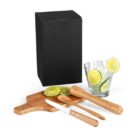 Kit Caipirinha em Bambu Personalizado - MKC-00263 para Brindes de Eventos e Feiras da Zen Brindes.