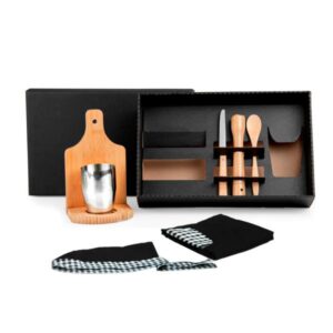 Kit Caipirinha em Bambu Personalizado - MKE-01443 para Brindes de Eventos e Feiras da Zen Brindes.
