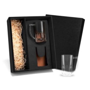 Kit Canecas de Vidro Personalizado 340 ml - MVI-18342 para Brindes de Eventos e Feiras da Zen Brindes.