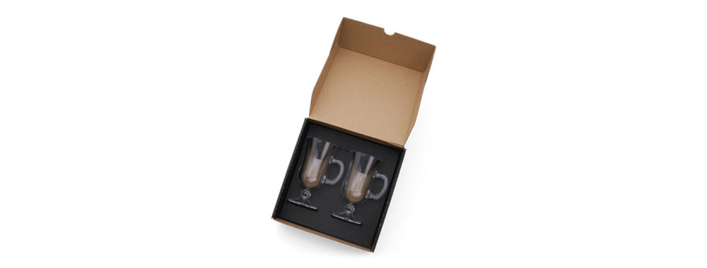 Kit Canecas para Café 2 Peças Personalizado - MVI-00822 para Brindes de Eventos e Feiras da Zen Brindes.