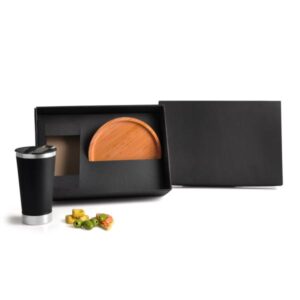 Kit Cerveja e Petisco Personalizado - MKT-90304 para Brindes de Eventos e Feiras da Zen Brindes.