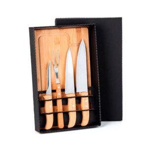 Kit Churrasco 5 Peças Personalizado - MME-04833 para Brindes de Eventos e Feiras da Zen Brindes.