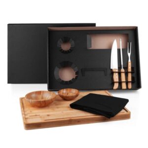 Kit Churrasco 7 Peças Personalizado - MKT-90114 para Brindes de Eventos e Feiras da Zen Brindes.