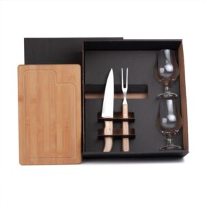 Kit Churrasco Personalizado 5 Peças - MKT-9044W para Brindes de Eventos e Feiras da Zen Brindes.