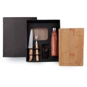 Kit Churrasco Personalizado 6 Peças para Eventos - MKT-9023T para Brindes de Eventos e Feiras da Zen Brindes.