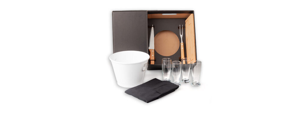 Kit Churrasco Personalizado 9 Peças - MKT-90229 para Brindes de Eventos e Feiras da Zen Brindes.