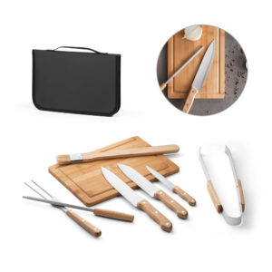 Kit Churrasco Personalizado para Eventos Corporativos - S94104 para Brindes de Eventos e Feiras da Zen Brindes.