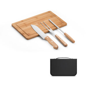 Kit Churrasco Personalizado para Eventos Corporativos - S94107 para Brindes de Eventos e Feiras da Zen Brindes.