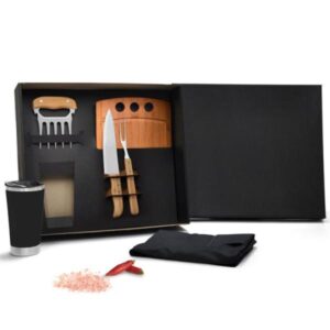 Kit Churrasco com Copo Térmico Personalizado - MKT-90303 para Brindes de Eventos e Feiras da Zen Brindes.