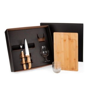 Kit Churrasco e Cerveja e Whisky Personalizado - MKT-90032 para Brindes de Eventos e Feiras da Zen Brindes.