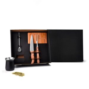 Kit Churrasco e Chimarrão Personalizado - MKT-90306 para Brindes de Eventos e Feiras da Zen Brindes.