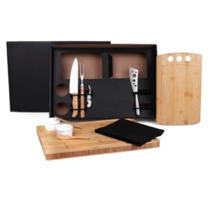 Kit Churrasco e Petisco Personalizado 11 Peças - MKT-90001 para Brindes de Eventos e Feiras da Zen Brindes.