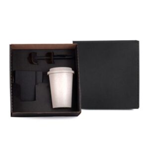 Kit Copo Caneta e Caderneta Personalizado - MKT-9043F para Brindes de Eventos e Feiras da Zen Brindes.