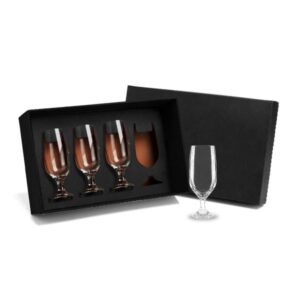 Kit Copos Vidro Personalizado 300 ml 4 Peças - MVI-00304 para Brindes de Eventos e Feiras da Zen Brindes.