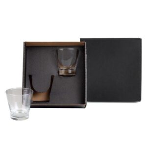 Kit Copos de Vidro Personalizado 350 ml 2 Peças - MVI-00352 para Brindes de Eventos e Feiras da Zen Brindes.