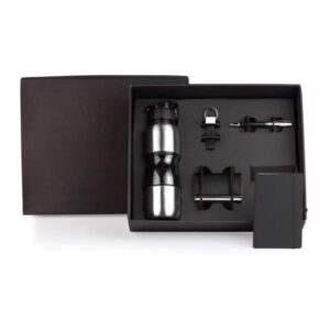 Kit Escritório 5 Peças Personalizado - MKT-9042N para Brindes de Eventos e Feiras da Zen Brindes.