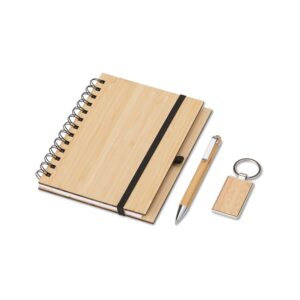 Kit Executivo Ecológico Personalizado 3 Peças - X07048 para Brindes de Eventos e Feiras da Zen Brindes.