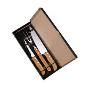 Kit Facas Personalizado 3 Peças para Brindes Corporativos - MKF-02803 para Brindes de Eventos e Feiras da Zen Brindes.