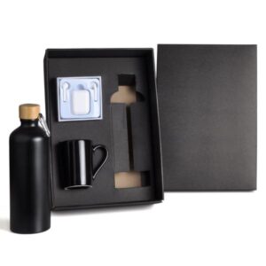 Kit Garrafa Caneca e Fone Bluetooth Personalizado - MKT-90286 para Brindes de Eventos e Feiras da Zen Brindes.