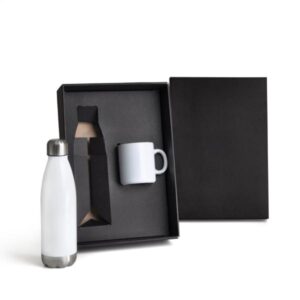 Kit Garrafa e Caneca 2 Peças Personalizado - MKT-90275 para Brindes de Eventos e Feiras da Zen Brindes.
