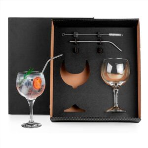 Kit Gin Tônica 5 Peças Personalizado - MKT-90154 para Brindes de Eventos e Feiras da Zen Brindes.