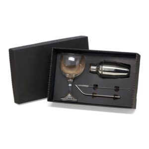 Kit Gin e Drinks 4 Peças Personalizado - MKT-90195 para Brindes de Eventos e Feiras da Zen Brindes.