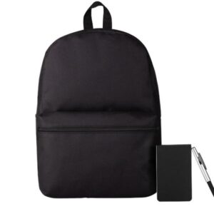 Kit Mochila Bloco e Caneta Personalizado - MKT-90260 para Brindes de Eventos e Feiras da Zen Brindes.