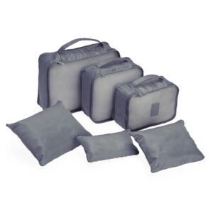 Kit Necessaire 6 Peças Personalizado - X18538B para Brindes de Eventos e Feiras da Zen Brindes.