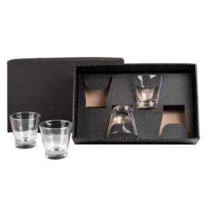 Kit Personalizado de Copos de Vidro para Caipirinha - MVI-00354 para Brindes de Eventos e Feiras da Zen Brindes.
