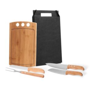 Kit Personalizado para Churrasco e Cozinha 5 Peças - MMB-21663 para Brindes de Eventos e Feiras da Zen Brindes.