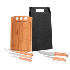 Kit Personalizado para Churrasco e Cozinha 6 Peças - MMB-21533 para Brindes de Eventos e Feiras da Zen Brindes.