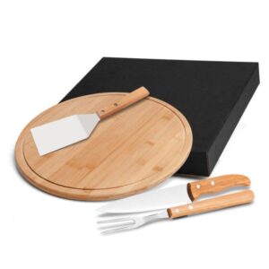 Kit Personalizado para Churrasco e Pizza 35Cm 4 Peças - MMB-10173 para Brindes de Eventos e Feiras da Zen Brindes.
