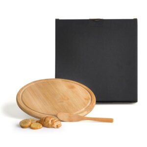 Kit Personalizado para Petisco em Bambu 2 Peças - MPD-15333 para Brindes de Eventos e Feiras da Zen Brindes.