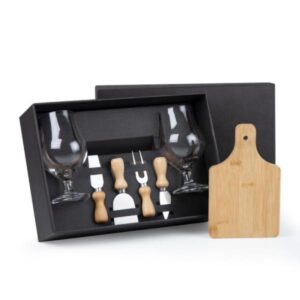 Kit Personalizado para Queijo e Cerveja 7 Peças - MKT-90201 para Brindes de Eventos e Feiras da Zen Brindes.
