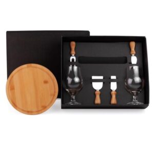 Kit Personalizado para Queijo e Cerveja 7 Peças - MKT-9048L para Brindes de Eventos e Feiras da Zen Brindes.